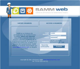 Sistema de administración de mantenimiento SAMM
